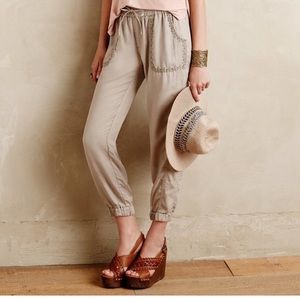 Anthropologie Hei Hei Khaki Studded Cargo Joggers